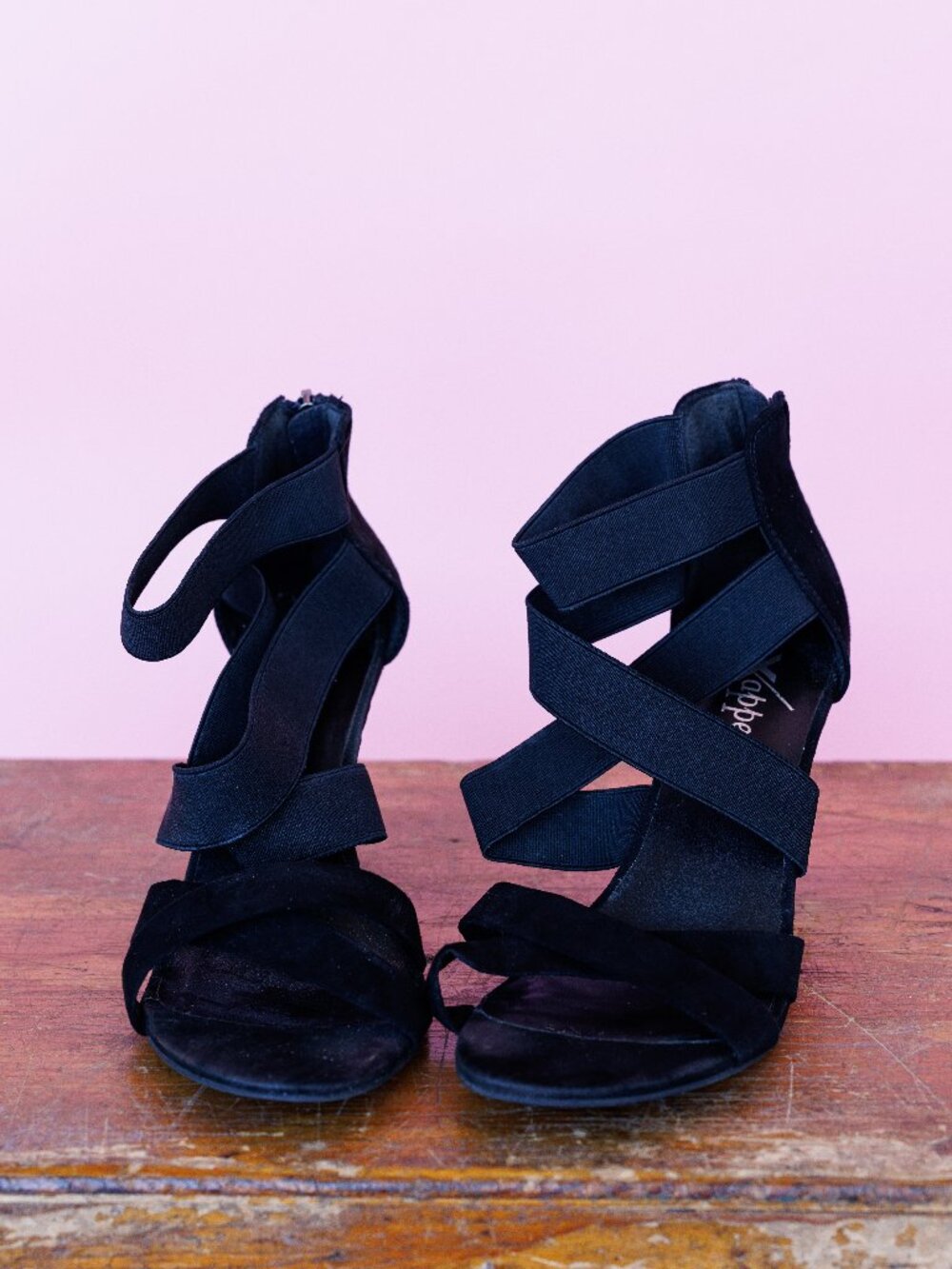 Xappeal Elline Black Strappy Stiletto Heels